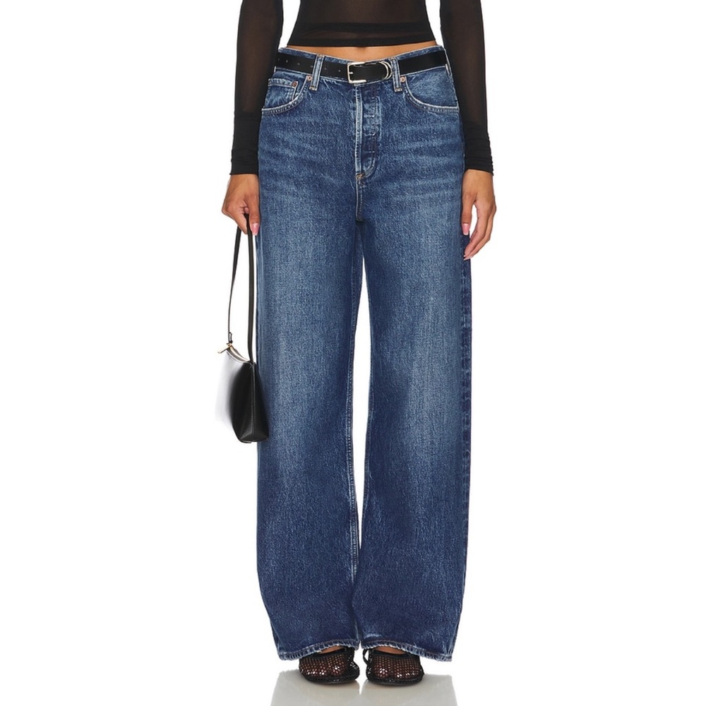 AGOLDE Low Slung Baggy Jeans in Essence Size 28